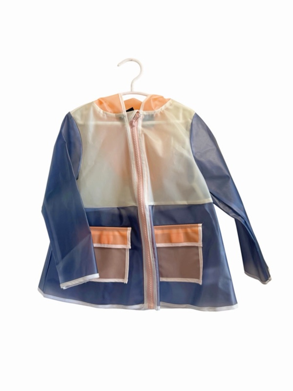 Cynthia Rowley Peach and White Toddler Raincoat